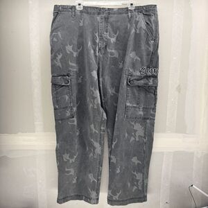Harley-Davidson Pants Size 40/30 Flames Camo Cargo Gray Mens Motorcycles Biker